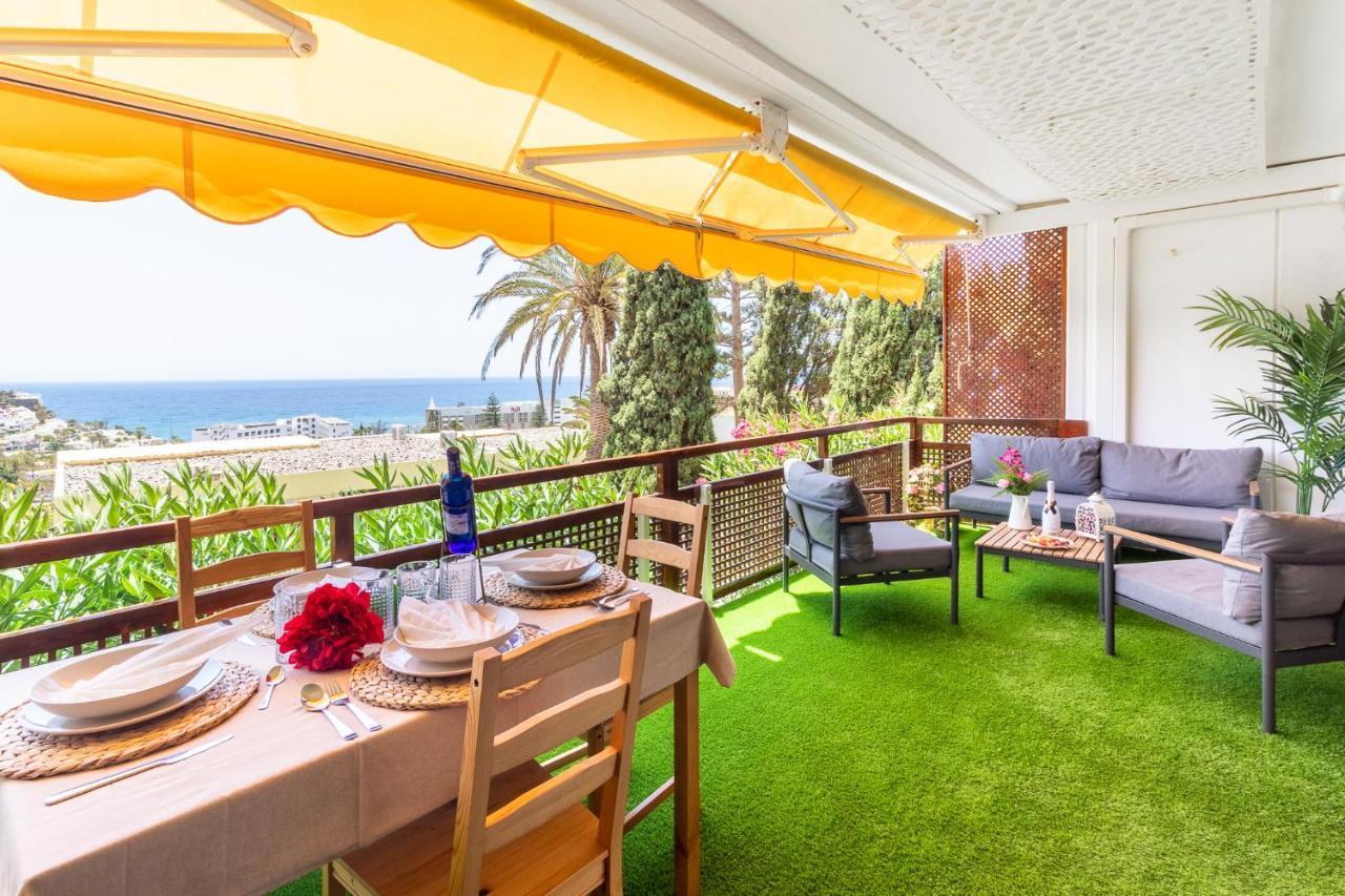 Апартаменты Increible Terraza Con Vistas Al Mar En San Agustin Экстерьер фото